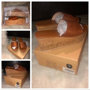 Brown Platform Slide/ Sandal